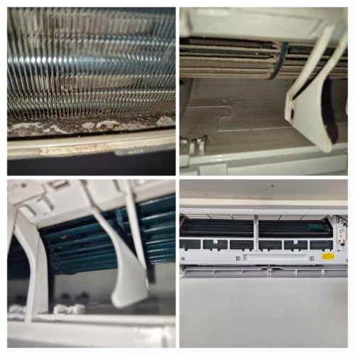 Klímatisztítás előtte utána képek